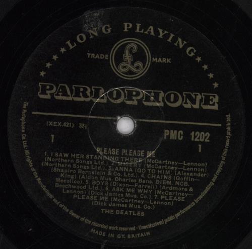 The Beatles Please Please Me - 2nd - Good UK vinyl LP album